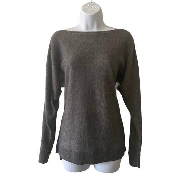 Vince 100% Cashmere XS Gray Boat Neck Sweater
